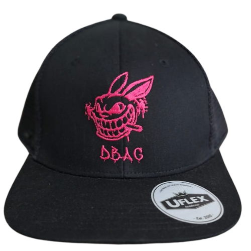 Uflex Trucker Flat Peak Cap Black