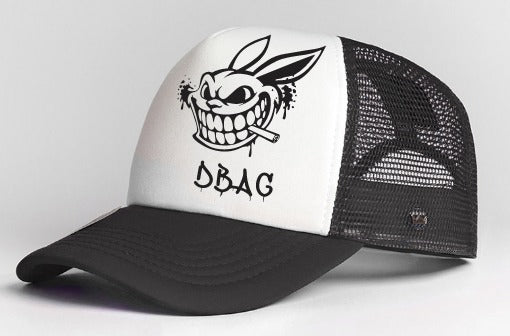 Uflex Trucker Flat Peak Cap Black/White