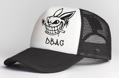 Uflex Trucker Flat Peak Cap Black/White